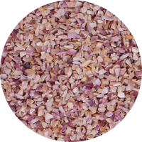 Dehydrated pink onion Minced Toasted 